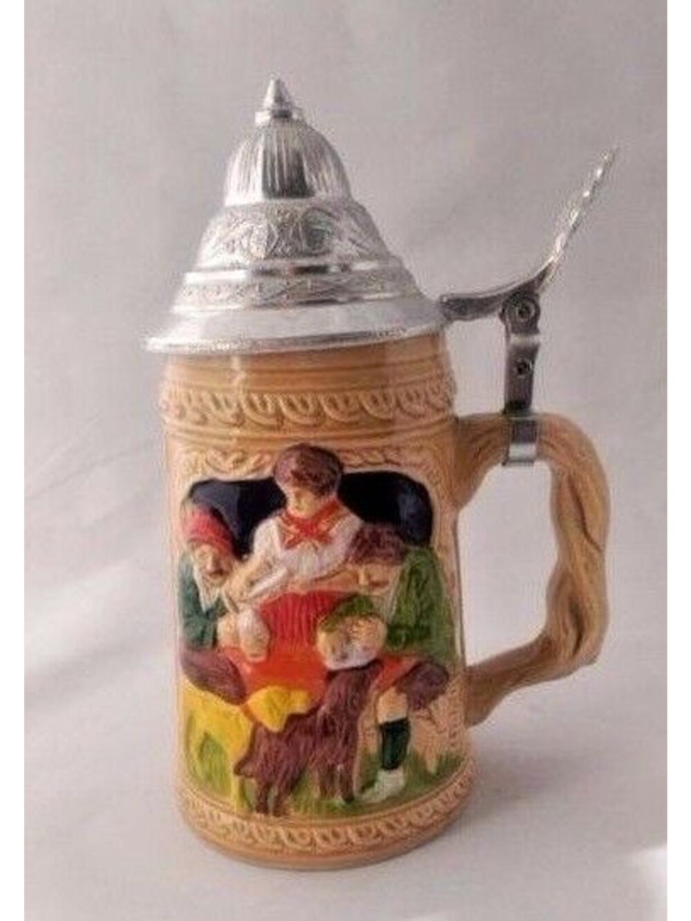 Collectible Stein - Family Picture with Dogs
